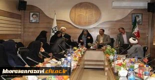تجلیل از کارکنان و اساتید خواهر دانشگاه فرهنگیان استان خراسان رضوی در مراسم مهر طوبی