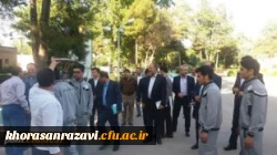 مراسم بدرقه کاروان ورزشی دانشجو معلمان باحضوردکترمهرمحمدی