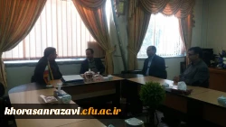 دیدار مسوولین دانشگاه فرهنگیان خراسان رضوی با معاونین اداره کل پیرامون برنامه ریزی انجام مصاحبه از پذیرفته شدگان ماده 28