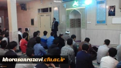 حضور دکتر مجتبوی در نماز جماعت دانشجویان مرکز دانشور