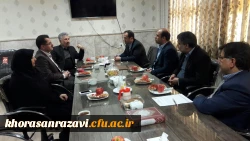 دیدار رییس آموزش و پرورش ناحیه هفت مشهد با مدیر امور پردیس های دانشگاه فرهنگیان خراسان رضوی 3
