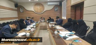 جلسه هم اندیشی تعیین خطی مشی های اساسی و سیاستهای کلی برگزاری همایش ملی تعلیم و تربیت در فرهنگ رضوی با حضور مسئولین دانشگاه فرهنگیان استان درسالن کنفرانس پردیس شهید هاشمی نژاد برگزار شد .