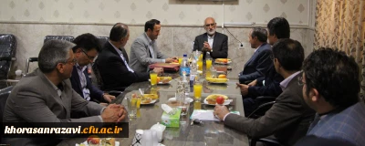 دکتر مجتبوی  در جلسه بازدید فرماندار از دانشگاه فرهنگیان