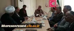 دیدار مدیر امور پردیس های دانشگاه فرهنگیان خراسان رضوی با مدیرعامل هلال احمراستان