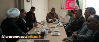 دیدار مدیر امور پردیس های دانشگاه فرهنگیان خراسان رضوی با مدیرعامل هلال احمراستان