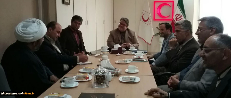 دیدار مدیر امور پردیس های دانشگاه فرهنگیان خراسان رضوی با مدیرعامل هلال احمراستان