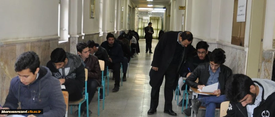 بازدید مدیر امور پردیس های خراسان رضوی از حوزه برگزاری امتحانات پردیس شهید بهشتی