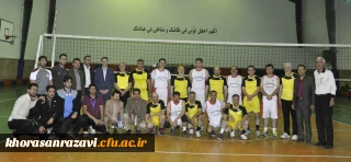 مسابقات ورزشی اساتید وکارکنان مدیریت امور استان ها ،پردیس ها و واحد های دانشگاه فرهنگیان استان خراسان رضوی به مناسب گرامیداشت هفته معلم در حال برگزاری است