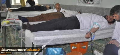 اجرای برنامه اهدای خون توسط دانشجویان و کارکنان پردیس شهید بهشتی
