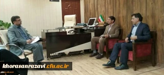 دیدار سرپرست امور پردیس های دانشگاه فرهنگیان خراسان رضوی با مدیر کل آموزش و پرورش و مدیرکل توسعه، تجهیز و نوسازی مدارس