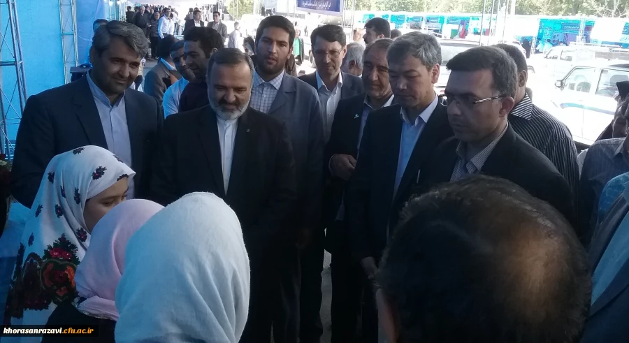 بازدید استانداراز بیستمین نماشگاه جشنواره خیرین خراسان رضوی در دانشگاه فرهنگیان خراسان رضوی