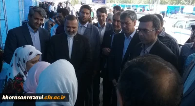 بازدید استاندار از بیستمین نمایشگاه جشنواره خیرین مدرسه ساز استان در دانشگاه فرهنگیان خراسان رضوی