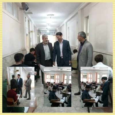 بازدید سرپرست دانشگاه فرهنگیان خراسان رضوی از حوزه برگزاری امتحانات پردیس شهید بهشتی 2