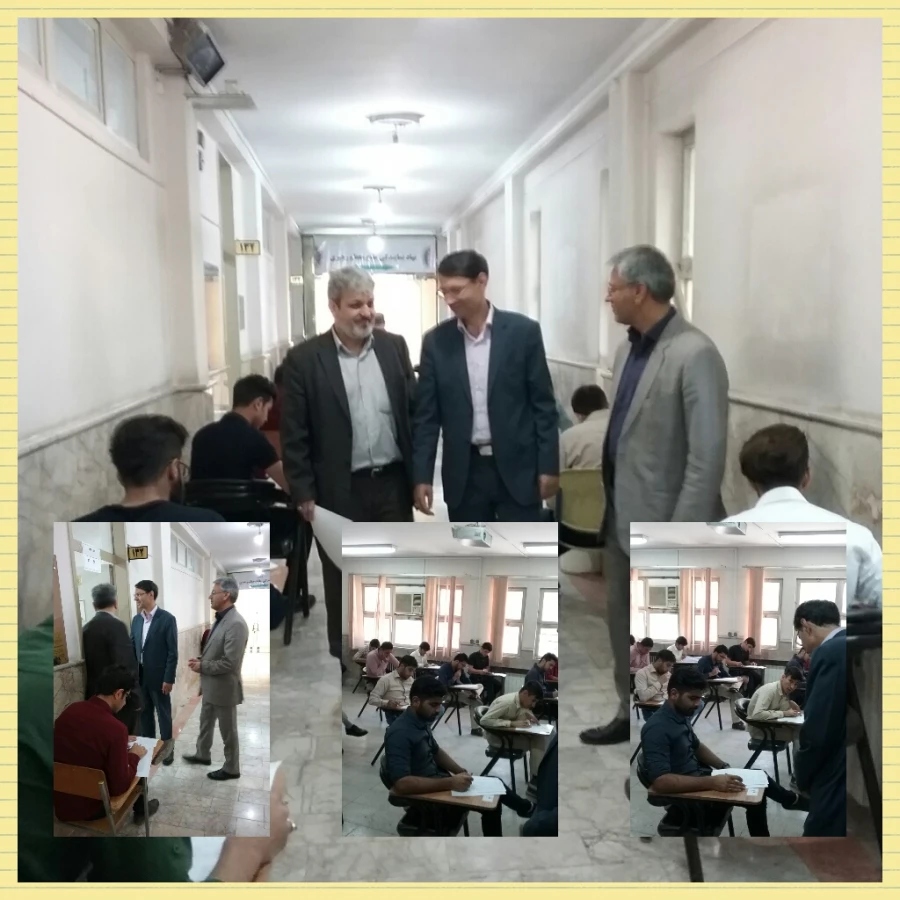 بازدید سرپرست دانشگاه فرهنگیان خراسان رضوی از حوزه برگزاری امتحانات پردیس شهید بهشتی 2