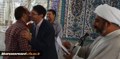 همزمان با میلاد مسعود حضرت ثامن الحجج(ع)
از خادمان حرم مطهر امام رضا(ع) در پردیس شهید بهشتی تجلیل شد