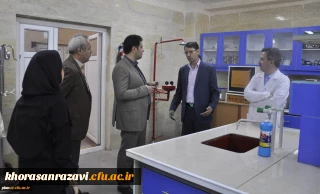بازدید معاون آموزشی و تحصیلات تکمیلی دانشگاه فرهنگیان از آزمایشگاه های پردیس شهید بهشتی