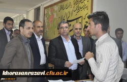 بازدید مدیرکل آموزش و پرورش خراسان رضوی از روند انجام مصاحبه داوطلبان ورود به دانشگاه فرهنگیان استان 3