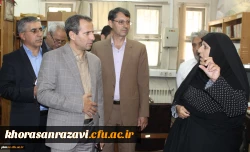 در جریان بازدید معاون پژوهشی و فناوری دانشگاه فرهنگیان
کتابخانه پردیس شهید بهشتی به عنوان یکی از کتابخانه های برتر دانشگاه فرهنگیان کشور معرفی شد