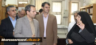 در جریان بازدید معاون پژوهشی و فناوری دانشگاه فرهنگیان
کتابخانه پردیس شهید بهشتی به عنوان یکی از کتابخانه های برتر دانشگاه فرهنگیان کشور معرفی شد