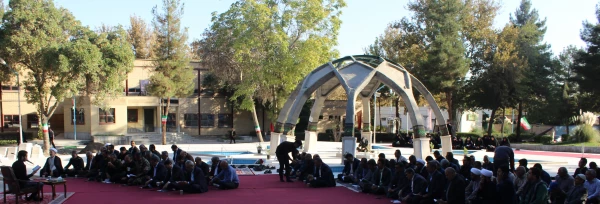 غبارروبی گلزار شهدای گمنام پردیس شهید بهشتی دانشگاه فرهنگیان خراسان رضوی