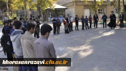 با حضور معاون توسعه منابع و امور دانشجویی دانشگاه فرهنگیان خراسان رضوی
دانشجومعلمان پردیس شهید بهشتی، سفر خود را برای شرکت در مراسم اربعین حسینی آغاز کردند 2