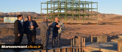 بازدید کارگروه عمران دانشگاه فرهنگیان کشور از مرکز علامه طباطبایی سبزوار