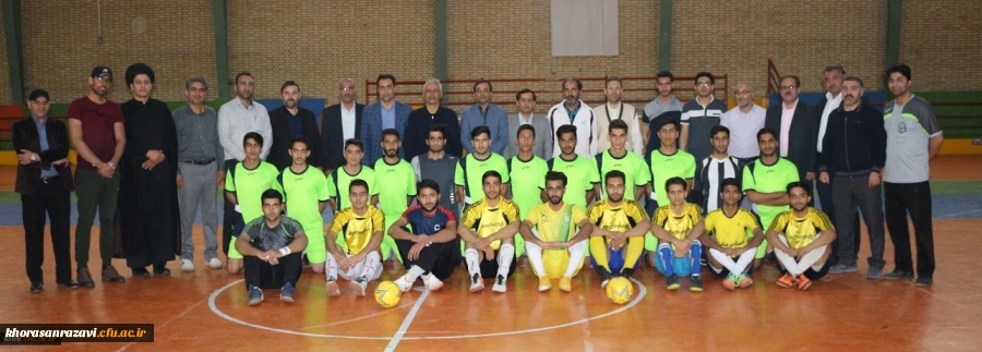 برگزاری بازی های دوستانه تیم های ورزشی دانشگاه فرهنگیان پردیس شهید بهشتی مشهد و واحد شهید رجایی تربت حیدریه