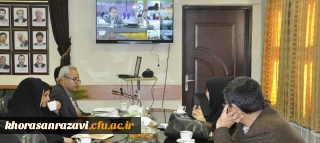 شرکت معاون و کارشناسان دانشگاه فرهنگیان خراسان رضوی در جلسه ویدئوکنفرانس تدوین تاریخ صدساله تربیت معلم