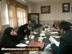 باحضور مدیر امور پردیس های دانشگاه فرهنگیان خراسان رضوی برگزار شد؛

 سومین جلسه شورای پژوهش در سال تحصیلی 98-97 3