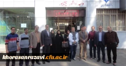 بازدید غلامرضا دانشور خیر و اهدا کننده زمین دانشگاه فرهنگیان واحد دانشور نیشابور