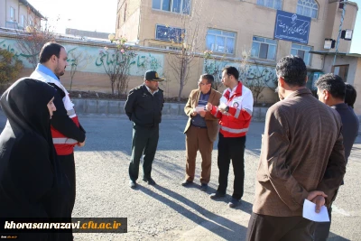 بازدید میدانی کارشناسان مدیریت بحران شهرستان از دانشگاه فرهنگیان واحد شهید رجایی تربت حیدریه