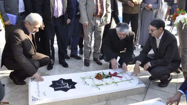 ادای احترام کارشناسان آموزش دانشگاه فرهنگیان سراسر کشور به مقام والای شهدا پردیس شهید بهشتی مشهد 2