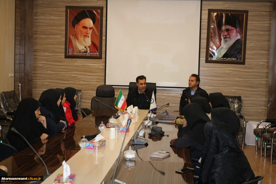 بازدید دانش آموزان دبیرستان فرزانگان شهرستان تربت حیدریه از دانشگاه فرهنگیان واحد شهید رجایی تربت حیدریه