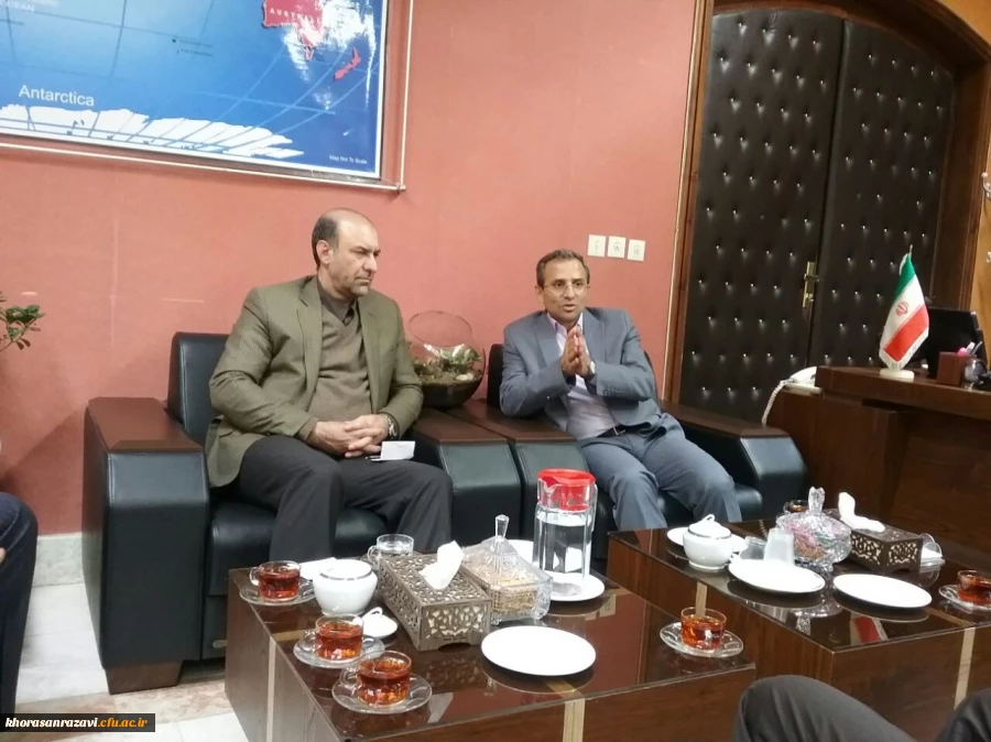 دیدار معاون پژوهشی و فناوری دانشگاه فرهنگیان با سرپرست معاونت سیاسی استانداری خراسان رضوی
