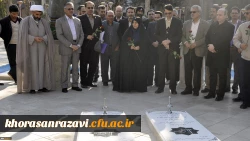 برگزاری مراسم ادای احترام به شهدا با حضور کارشناسان تغذیه دانشگاه فرهنگیان