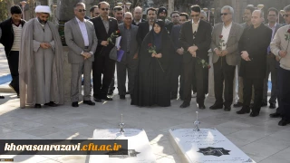 با حضور معاون دانشجویی دانشگاه فرهنگیان انجام شد؛
ادای احترام کارشناسان تغذیه کشور به شهدای گمنام دانشگاه فرهنگیان خراسان رضوی