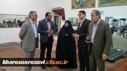 بازدید معاونت دانشجویی دانشگاه فرهنگیان از سالن ورزشی پردیس شهید بهشتی مشهد