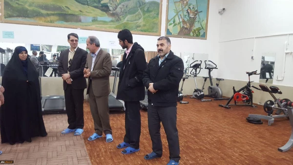 بازدید معاونت دانشجویی دانشگاه فرهنگیان از سالن ورزشی پردیس شهید بهشتی مشهد 2
