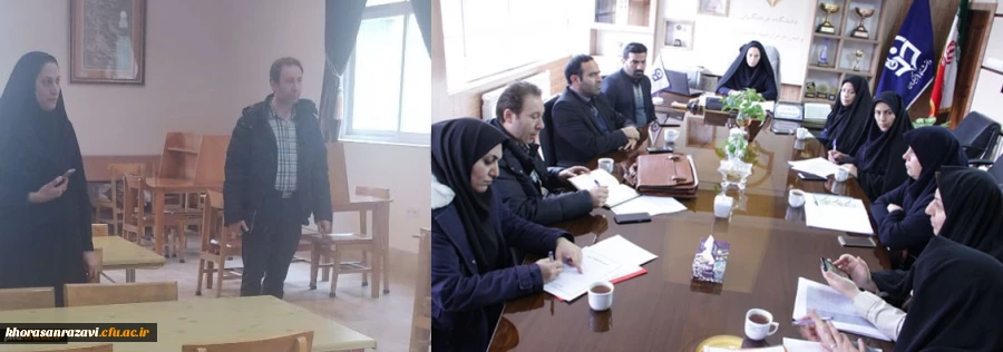 بازدید هیِات نظارت و ارزیابیِ علوم، تحقیقات و فناوری استان از پردیس دانشگاه فرهنگیان شهید هاشمی نژاد مشهد