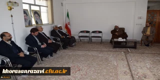 همزمان با چهلمین سالگرد انقلاب اسلامی انجام شد؛
دیدار مسئولین و دانشجویان دانشگاه فرهنگیان سبزوار با امام جمعه شهرستان