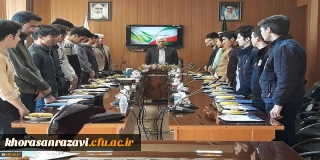 نشست صمیمی رییس دانشگاه فرهنگیان سبزوار با دانشجویان جدید الورود