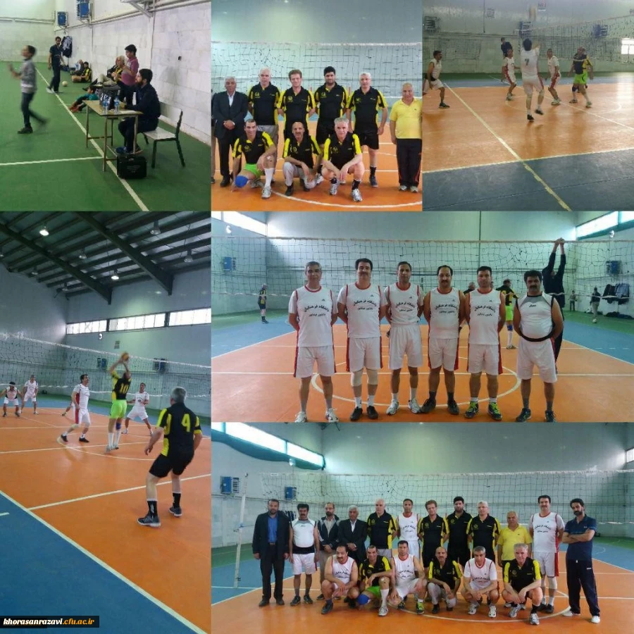 برگزاری مسابقات دوستانه والیبال بین تیم های کارکنان واحد علامه طباطبایی سبزوار و دانشور نیشابور