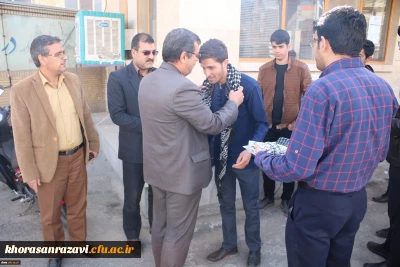 بدرقه دانشجویان اردوی معنوی،معرفتی راهیان نور واحد شهید رجایی تربت حیدریه