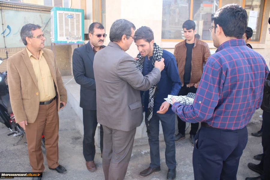 بدرقه دانشجویان اردوی معنوی،معرفتی راهیان نور واحد شهید رجایی تربت حیدریه