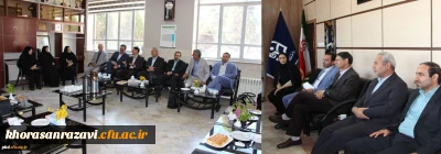 دیدار نوروزی سرپرست دانشگاه فرهگیان استان خراسان با اساتید وکارکنان پردیس شهیدهاشمی نژاد