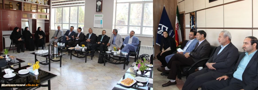 دیدار نوروزی سرپرست دانشگاه فرهگیان استان خراسان با اساتید وکارکنان پردیس شهیدهاشمی نژاد
