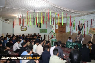 برگزاری مراسم معنوی,معرفتی شبی با شهداء در سرای دانشجویی دانشگاه فرهنگیان واحد شهید رجایی تربت حیدریه