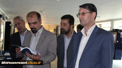 بازدید سرپرست اداره کل برنامه ریزی فرهنگی و اجتماعی دانشگاه فرهنگیان از نمایشگاه تولیدات علمی و فرهنگی استادان و کارکنان پردیس شهید بهشتی خراسان رضوی