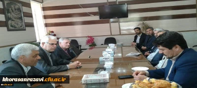 نشست روسای دانشگاه فرهنگیان سبزوار و آموزش و پرورش شهرستان جوین در حاشیه دیدار با مدارس نومعلمان منطقه