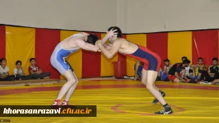 پایان مسابقات کشتی آزاد انتخابی تیم پردیس شهید بهشتی مشهد